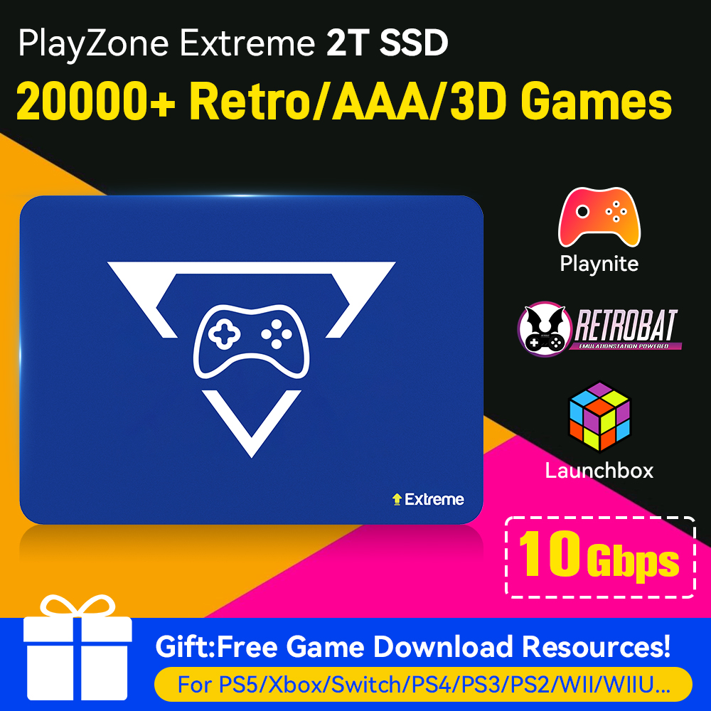 Retro Gaming App - 2TB Gaming Emulation Hard Drive With