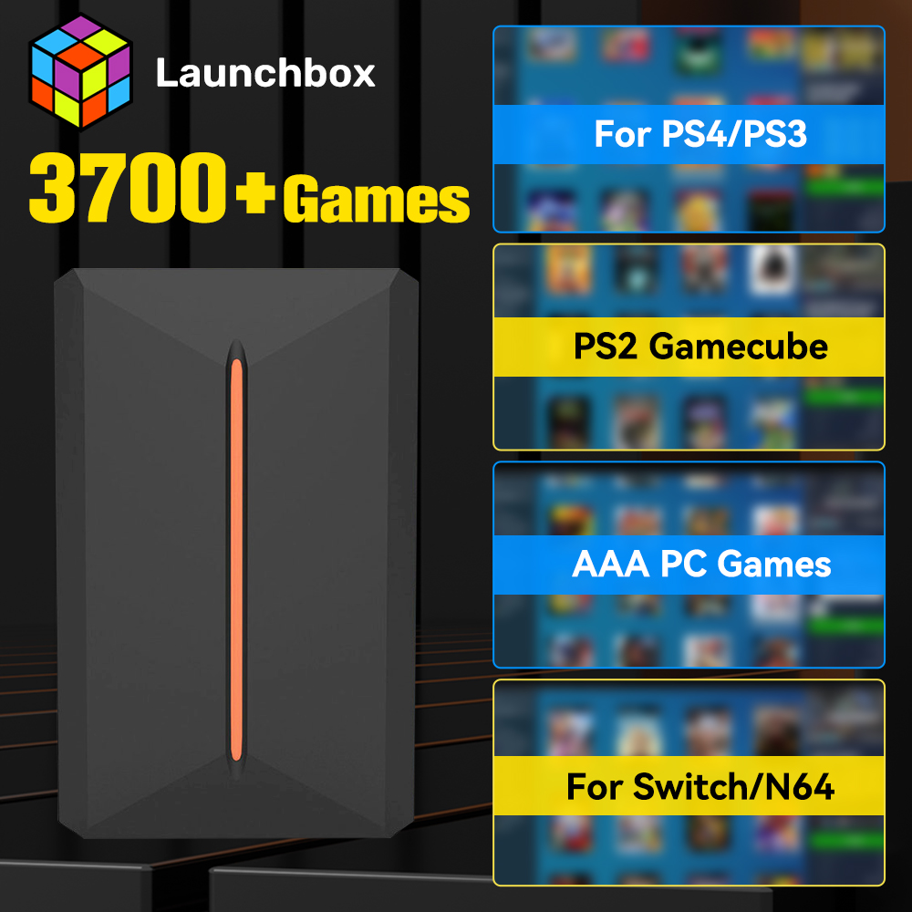 Retro Gaming App - Launchbox 500GB External Game Hard Drive