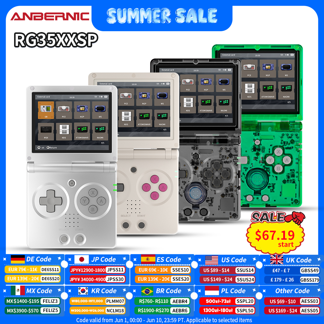 Retro Gaming App - Anbernic RG35XXSP Retro Flip Handheld Game