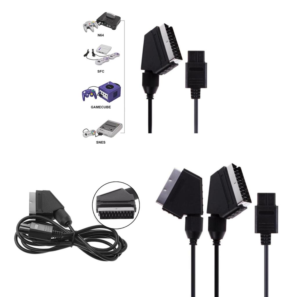 Retro Gaming Nintendo - AV Connector Cable Retro- Gamepad SCART