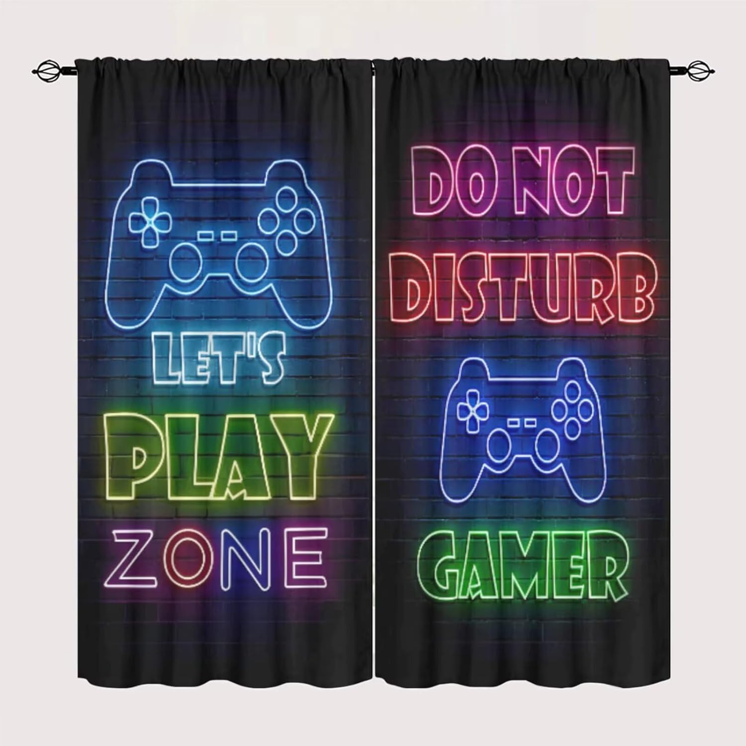Gaming Gamer Curtain Curtains  - Retro Gaming Youtube reseña y precio