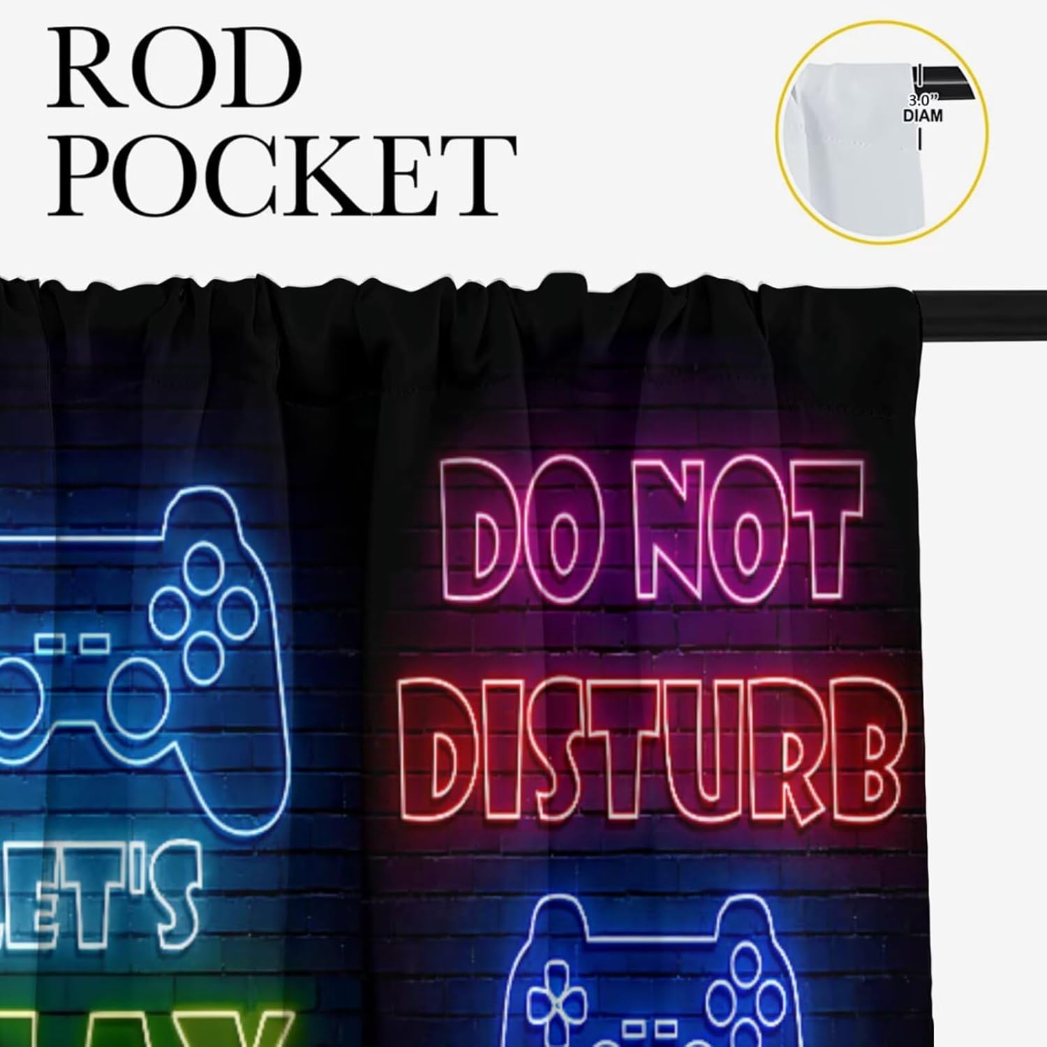 Gaming Gamer Curtain Curtains  - Retro Gaming Youtube reseña y precio
