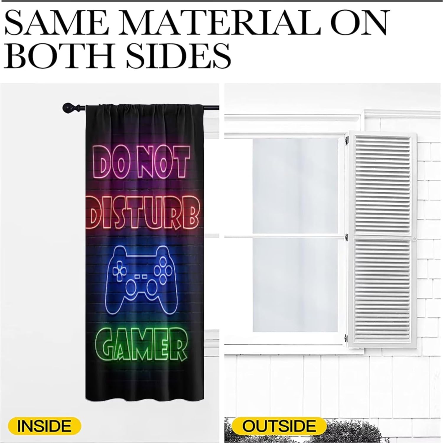 Gaming Gamer Curtain Curtains  - Retro Gaming Youtube reseña y precio