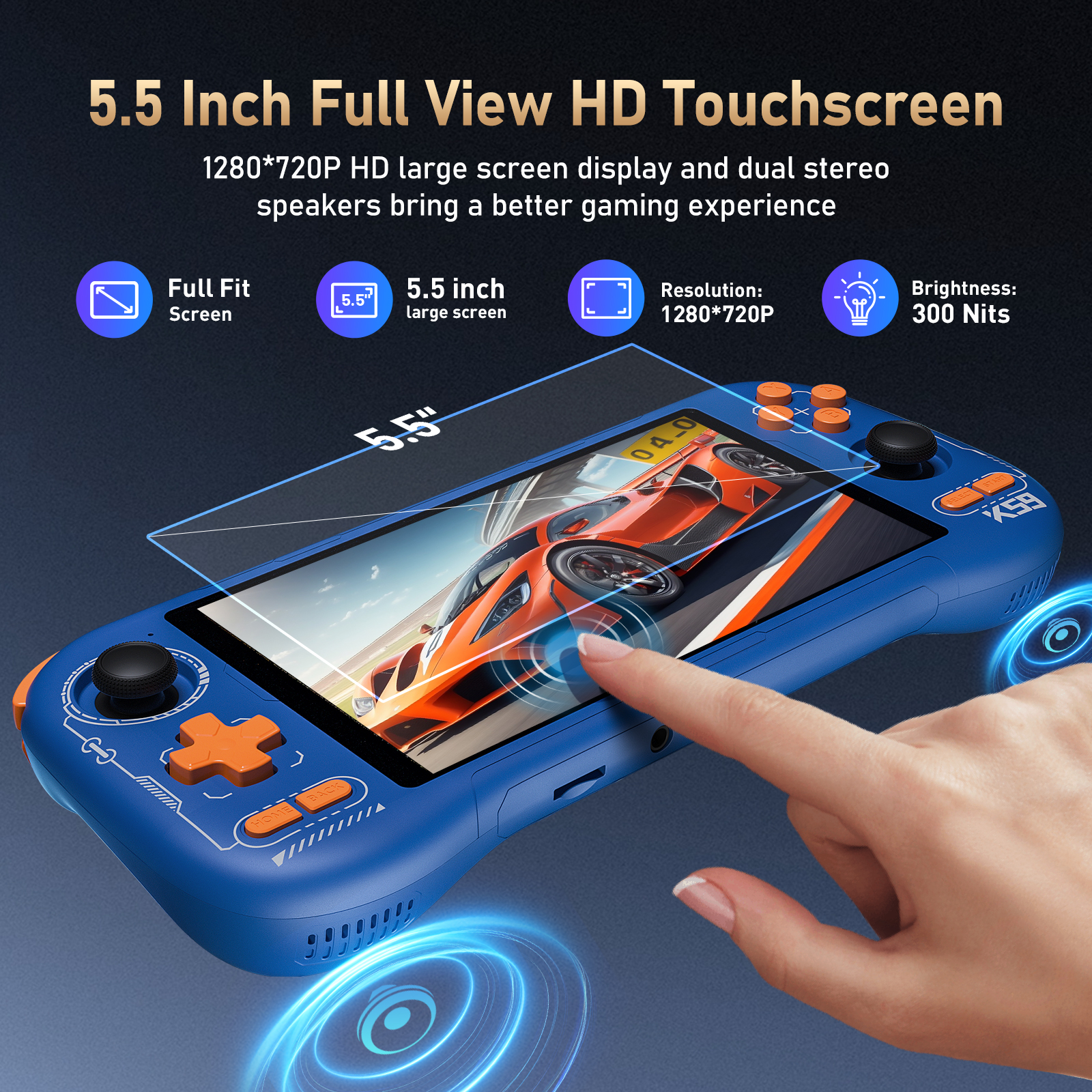 K59 Pro Android 14 Handheld Ga - Retro Gaming App reseña y precio