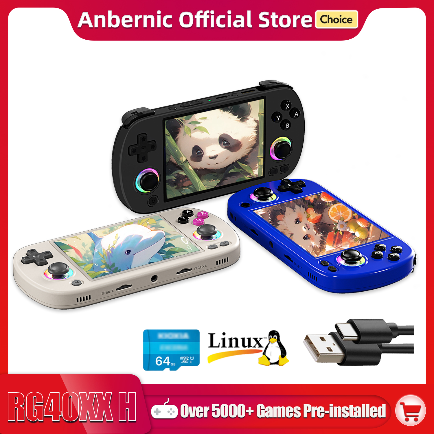 ANBERNIC RG40XX H Handheld Gam - Retro Gaming App reseña y precio