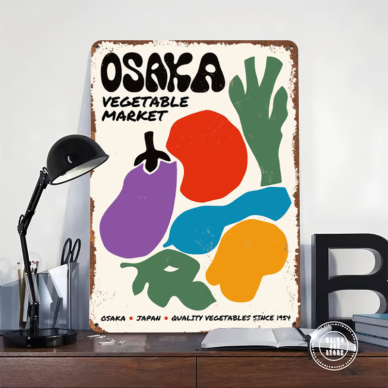Osaka Vegetable Market Tinplat - Retro Gaming Market reseña y precio