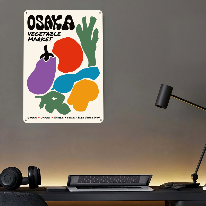 Osaka Vegetable Market Tinplat - Retro Gaming Market reseña y precio