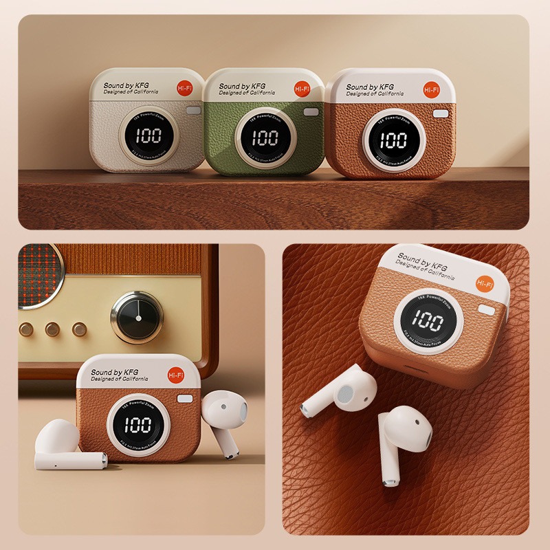 Q86 Retro Camera Wireless Earb - Retro Gaming Case reseña y precio