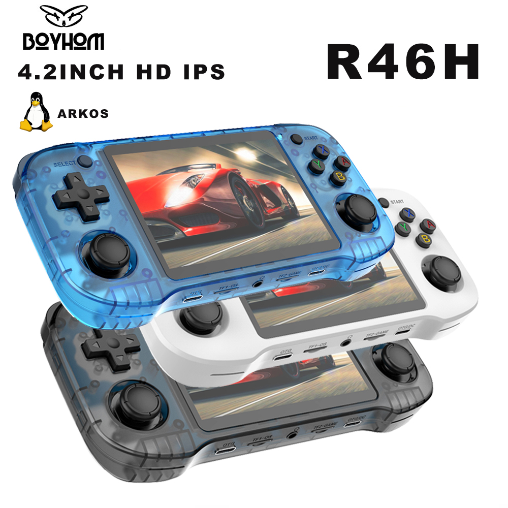 R46H Retro Handheld Game Conso - Retro Gaming On Linux reseña y precio