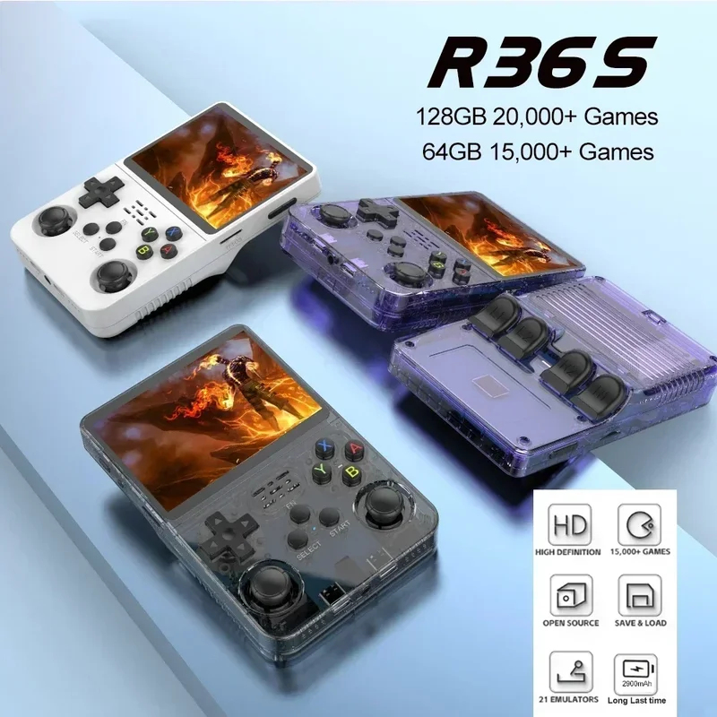 R36S Retro Handheld Game Conso - Retro Gaming On Linux reseña y precio