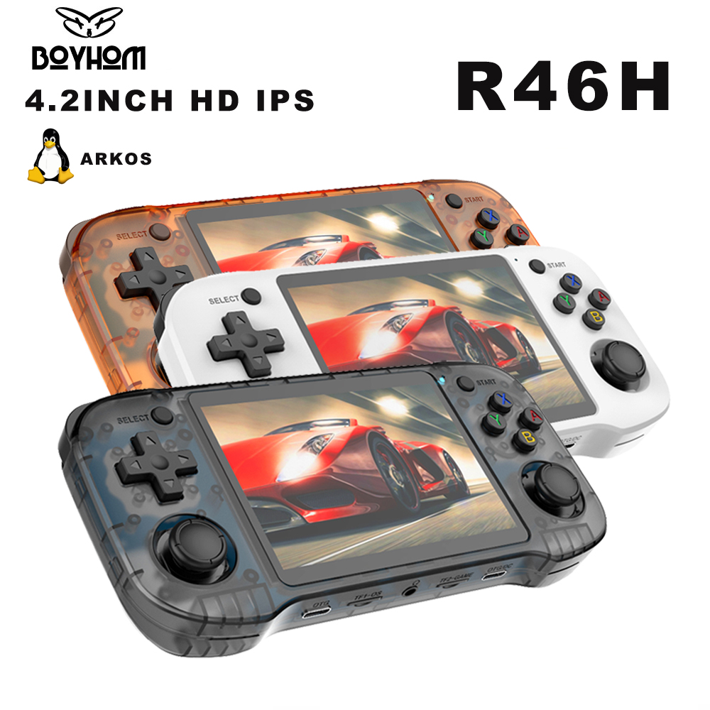 R46H Retro Handheld Game Conso - Retro Gaming On Linux reseña y precio