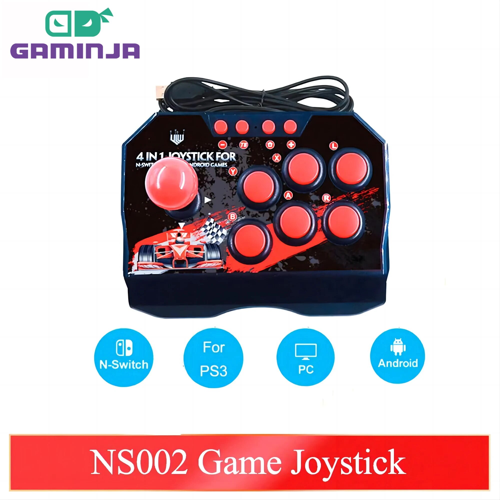 GAMINJA NS002 4 In 1 Retro Arc - Retro Gaming App reseña y precio