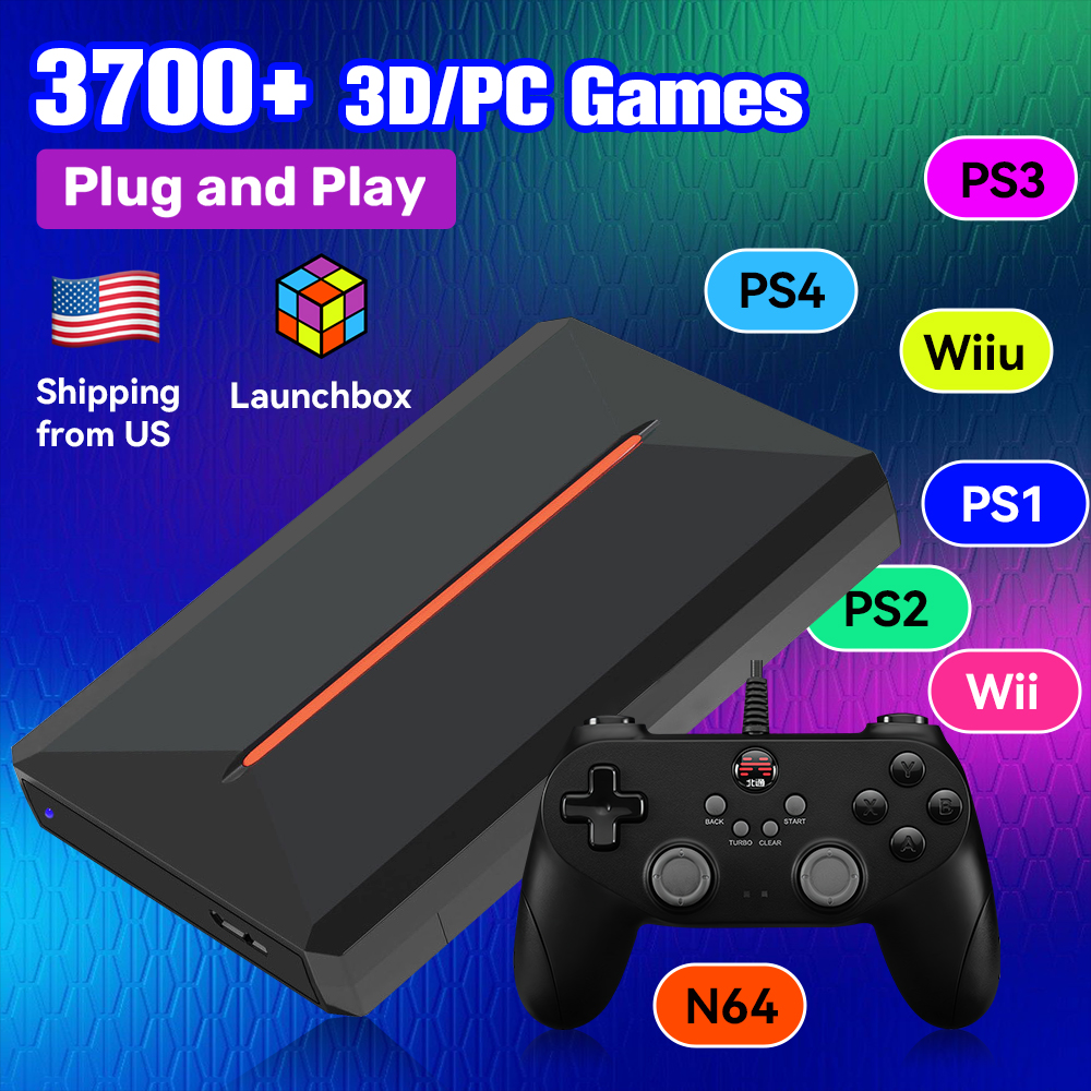 Launchbox OS 500GB Portable Ga - Retro Gaming App reseña y precio