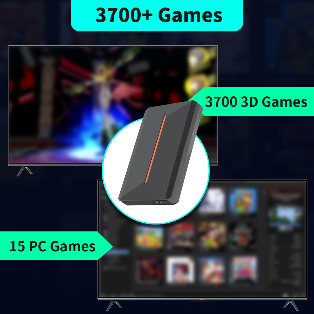 Launchbox OS 500GB Portable Ga - Retro Gaming App reseña y precio