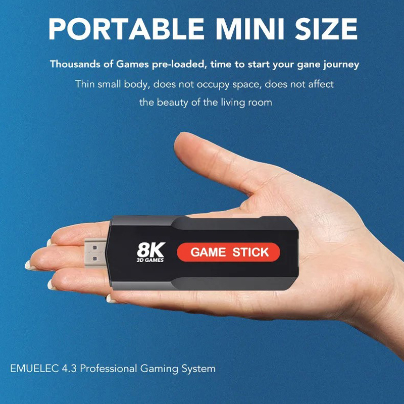 X2 Game Stick HD 4K 8K 3D Cons - Retro Gaming App reseña y precio