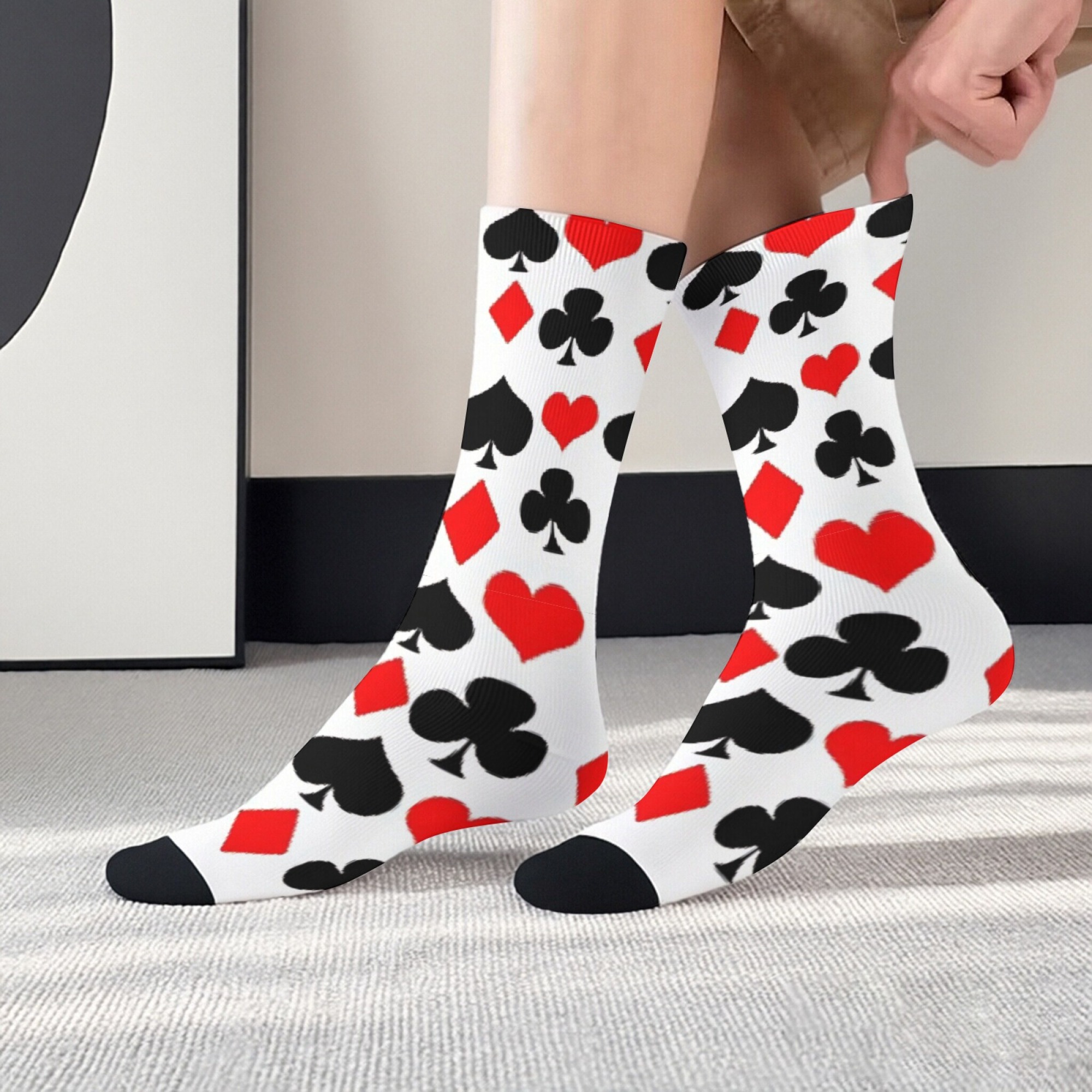 Playing Card Print Mid-calf So - Retro Gaming Youtube reseña y precio