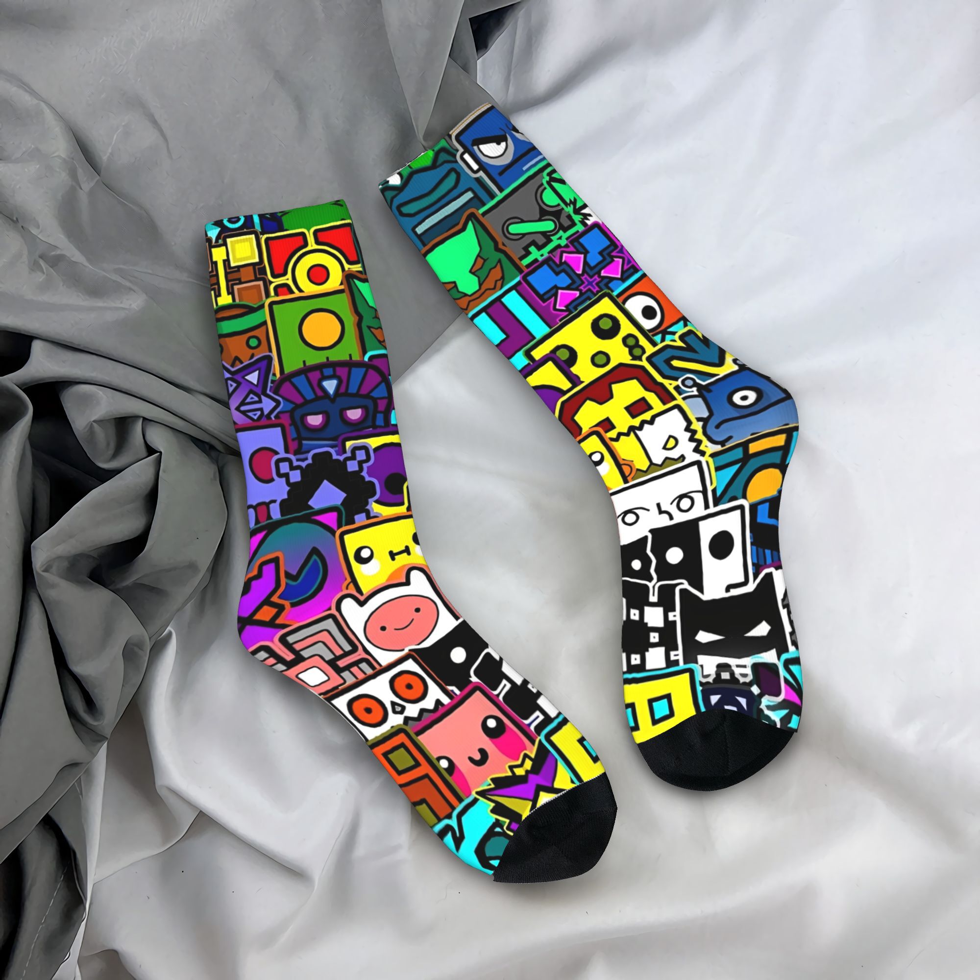 Geometry Gaming Dashed  Socks  - Retro Gaming Youtube reseña y precio