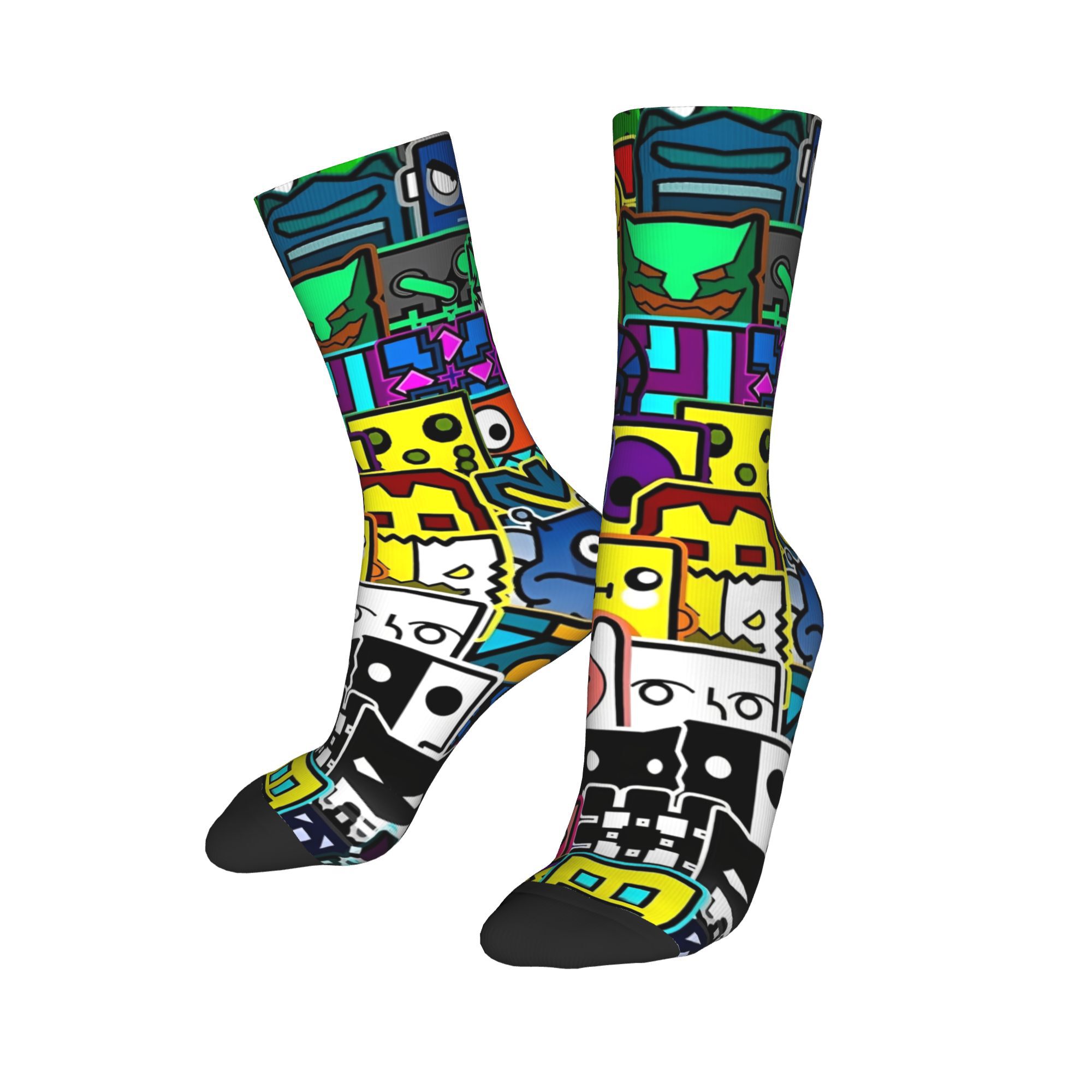 Geometry Gaming Dashed  Socks  - Retro Gaming Youtube reseña y precio