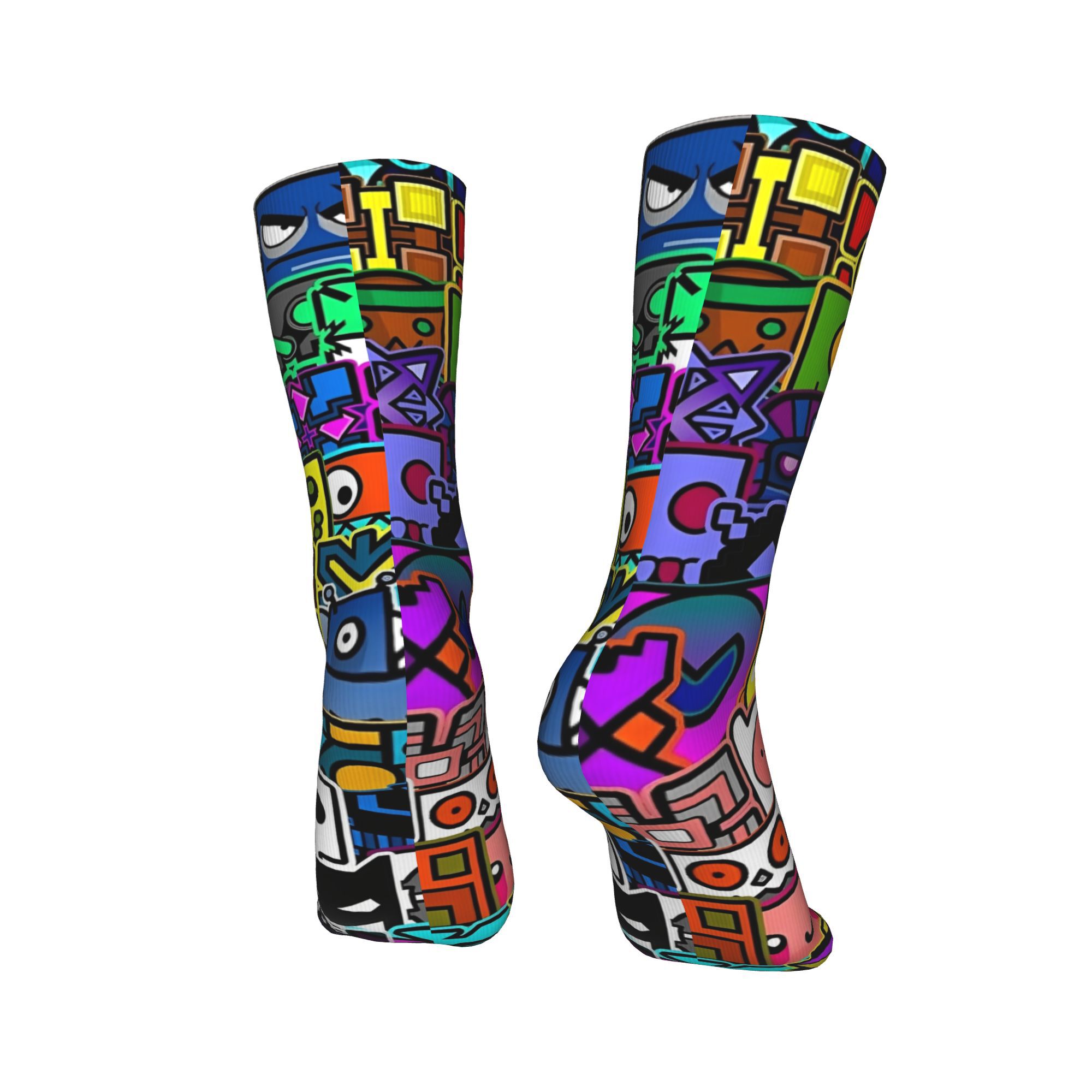 Geometry Gaming Dashed  Socks  - Retro Gaming Youtube reseña y precio